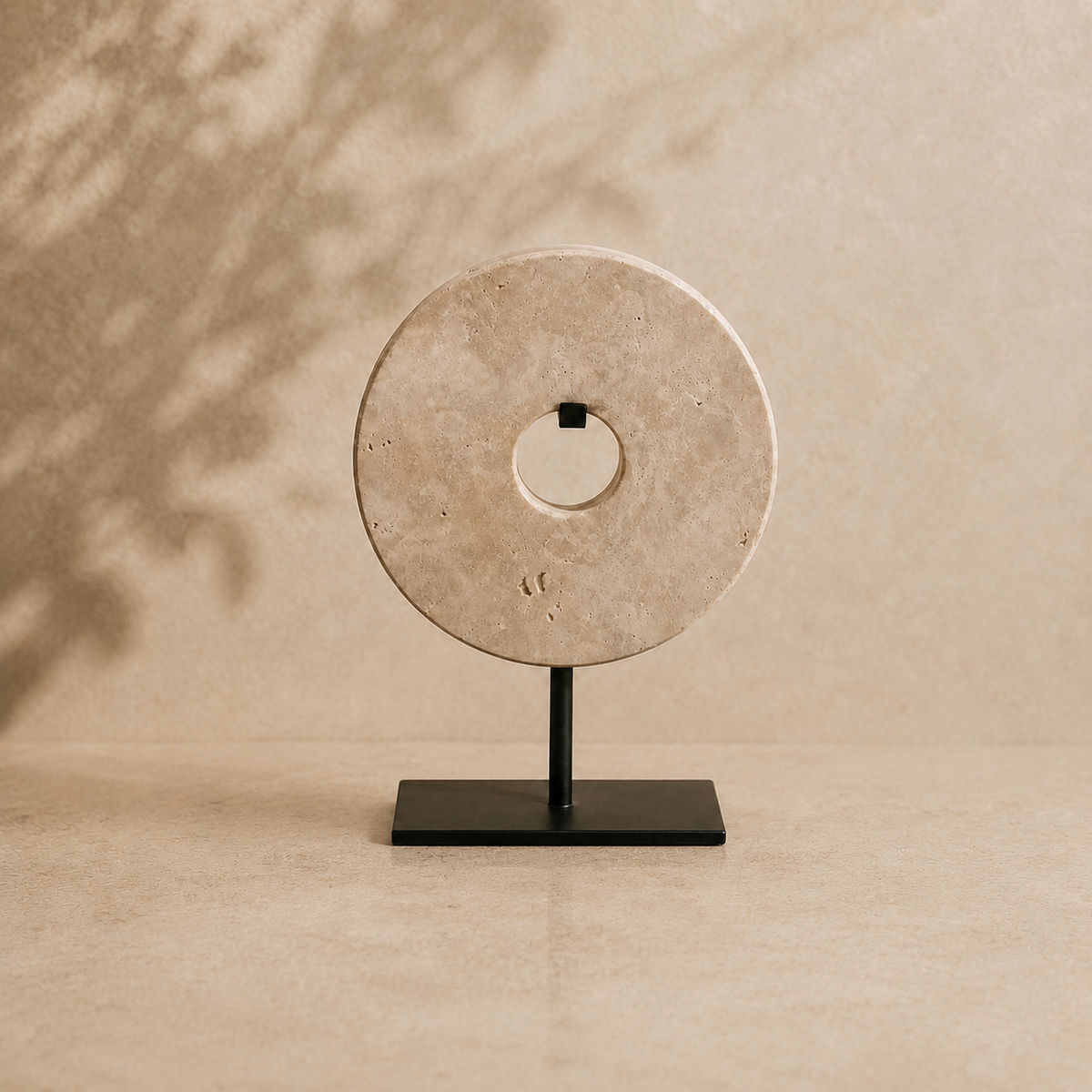 Travertine Circle Sculpture Hypersku