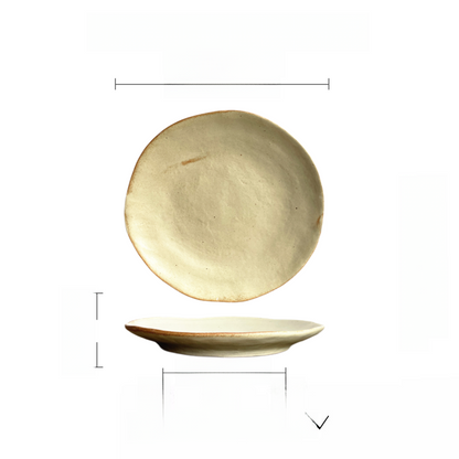 Japanese Style Matte Ceramic Dinner Plates Hypersku