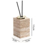 Yellow Travertine Bathroom Toiletry Storage Set Hypersku