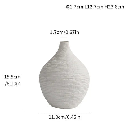Ceramic Sculptural Vase | Japanese Minimal Form Hypersku