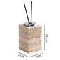 Yellow Travertine Bathroom Toiletry Storage Set Hypersku