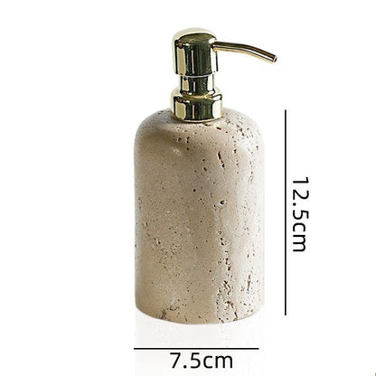 Yellow Travertine Bathroom Toiletry Storage Set Hypersku