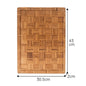 Wooden Kitchen Cutting Board with Holes Non-Slip Design Hypersku