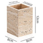 Yellow Travertine Bathroom Toiletry Storage Set Hypersku