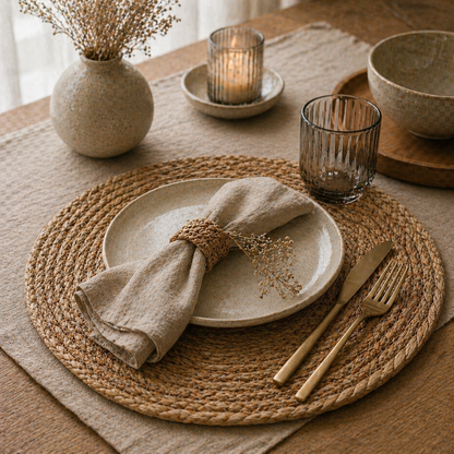PRICE!!! Handwoven Straw Placemat Hypersku