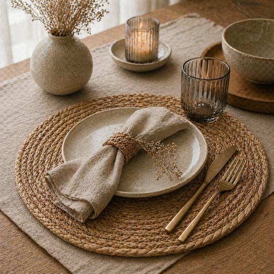 PRICE!!! Handwoven Straw Placemat Hypersku