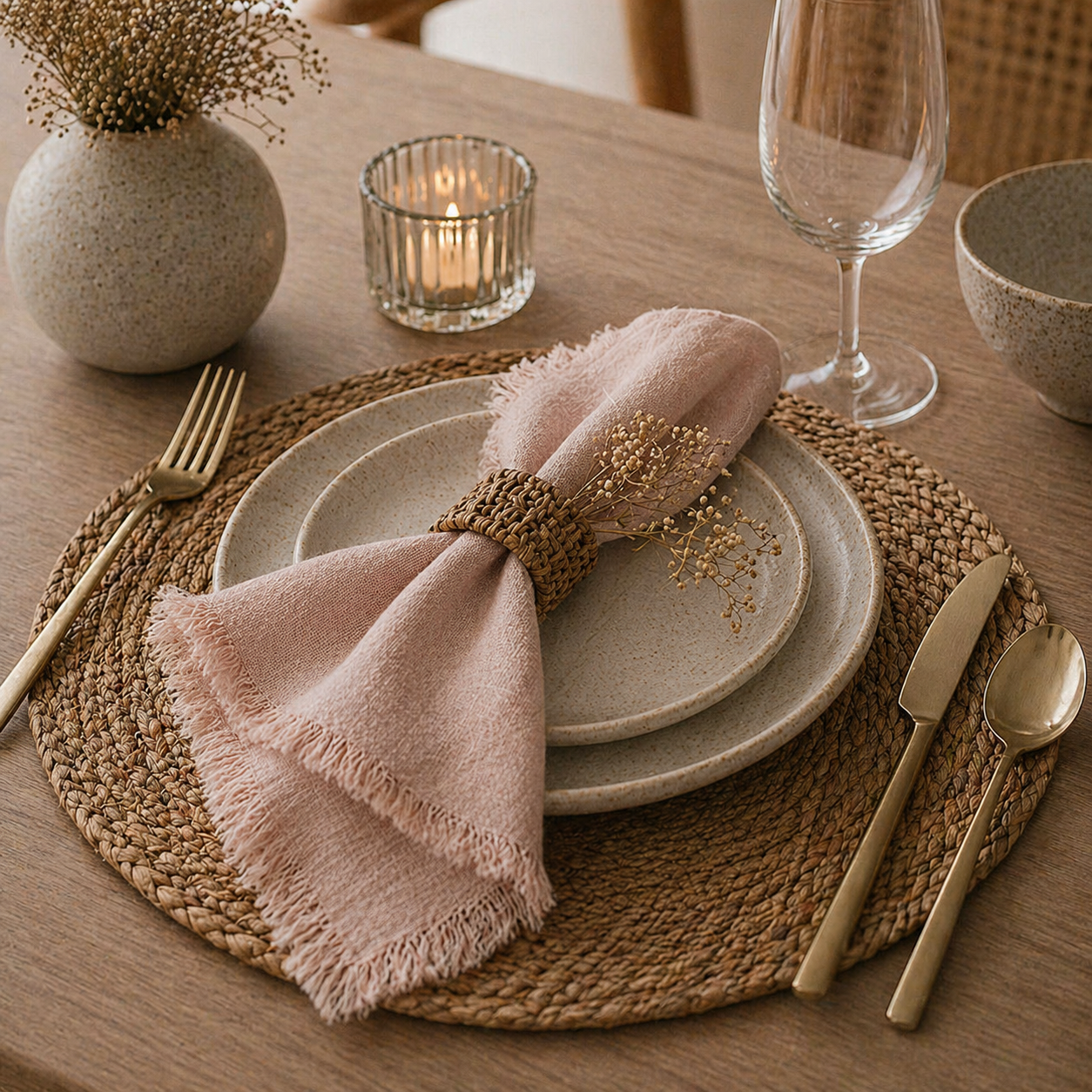 PRICE!!! Fringed Linen Napkin Hypersku