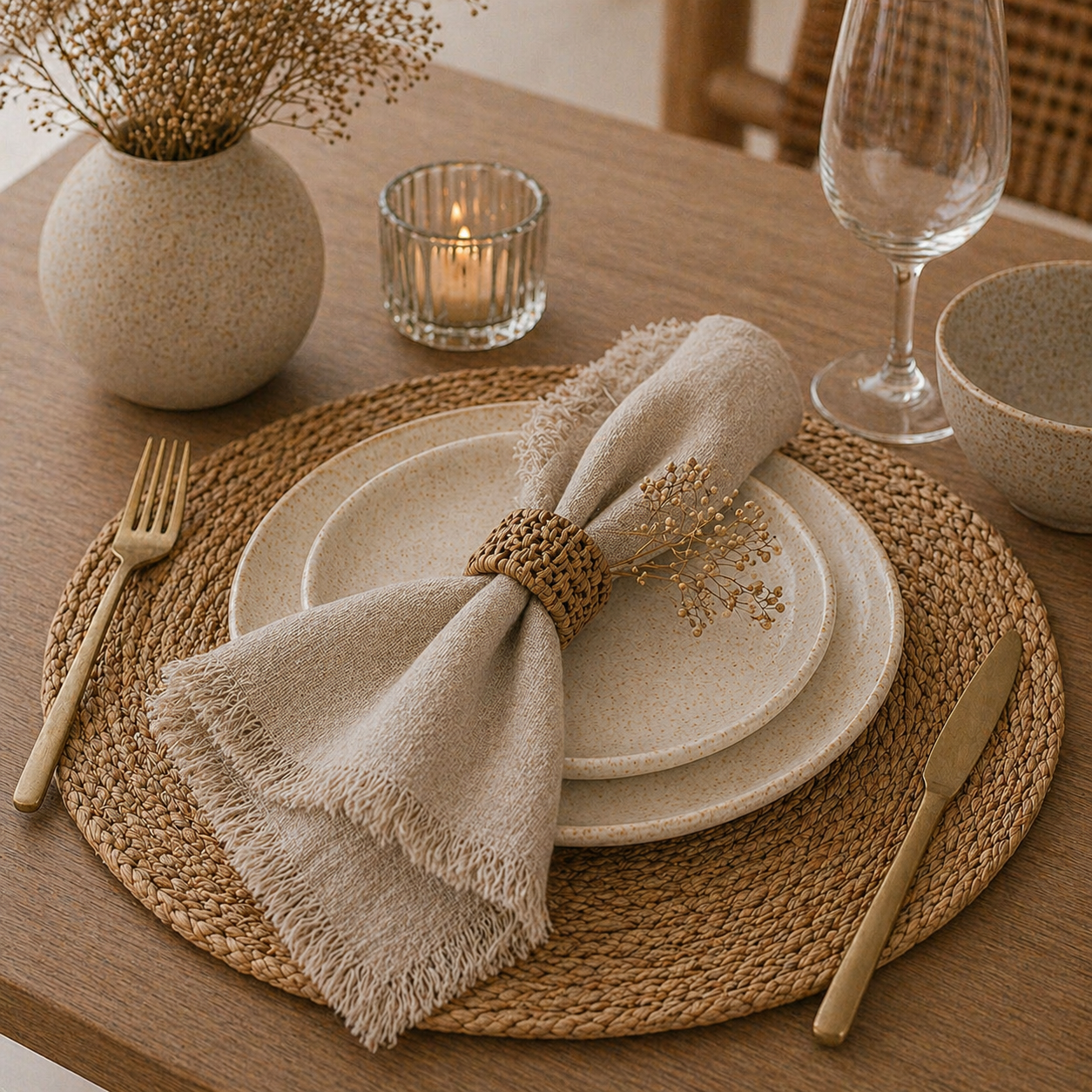 PRICE!!! Fringed Linen Napkin Hypersku