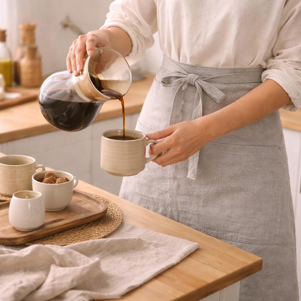PRICE!!! Soft Linen Kitchen Apron Hypersku