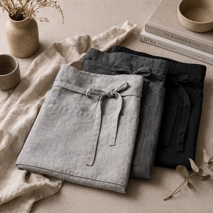 PRICE!!! Soft Linen Kitchen Apron Hypersku