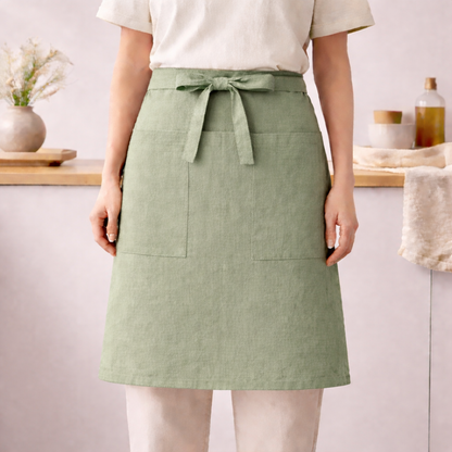 PRICE!!! Soft Linen Kitchen Apron Hypersku