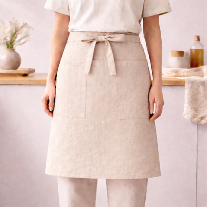 PRICE!!! Soft Linen Kitchen Apron Hypersku