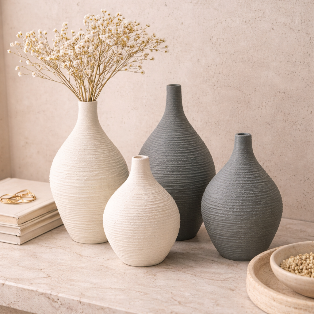 Ceramic Sculptural Vase | Japanese Minimal Form Hypersku