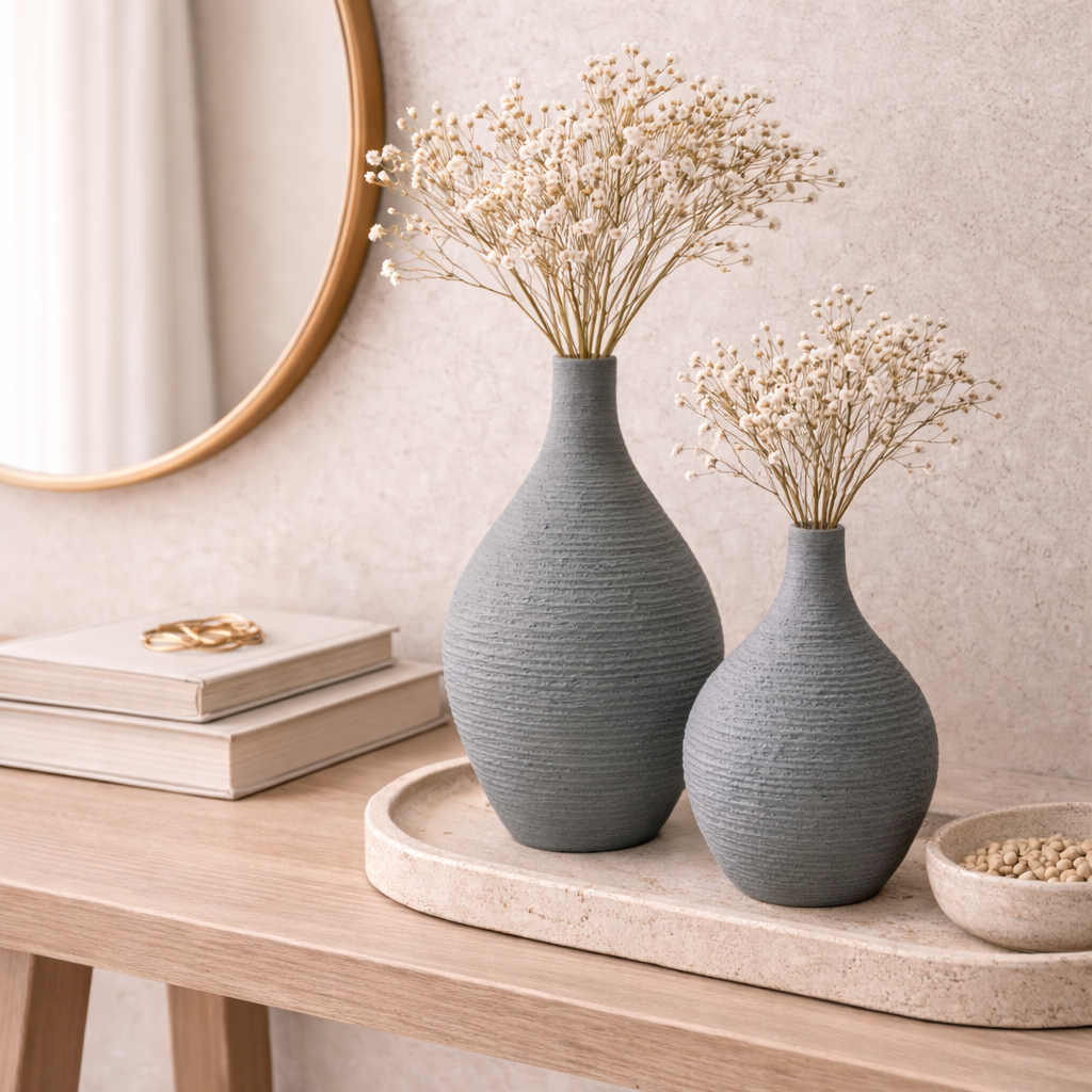 Ceramic Sculptural Vase | Japanese Minimal Form Hypersku