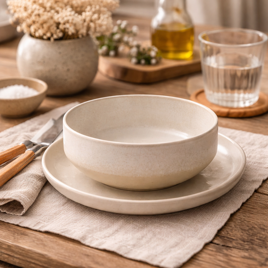 Frosted Ceramic Bowl — Soft Minimal Form Hypersku