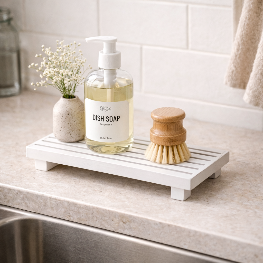 Minimalist Wooden Display Tray Stand Hypersku