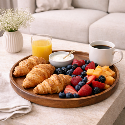 Acacia Wood Serving Tray Collection Hypersku
