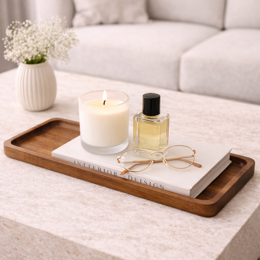 Acacia Wood Serving Tray Collection Hypersku