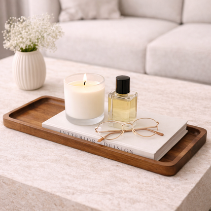 Acacia Wood Serving Tray Collection Hypersku
