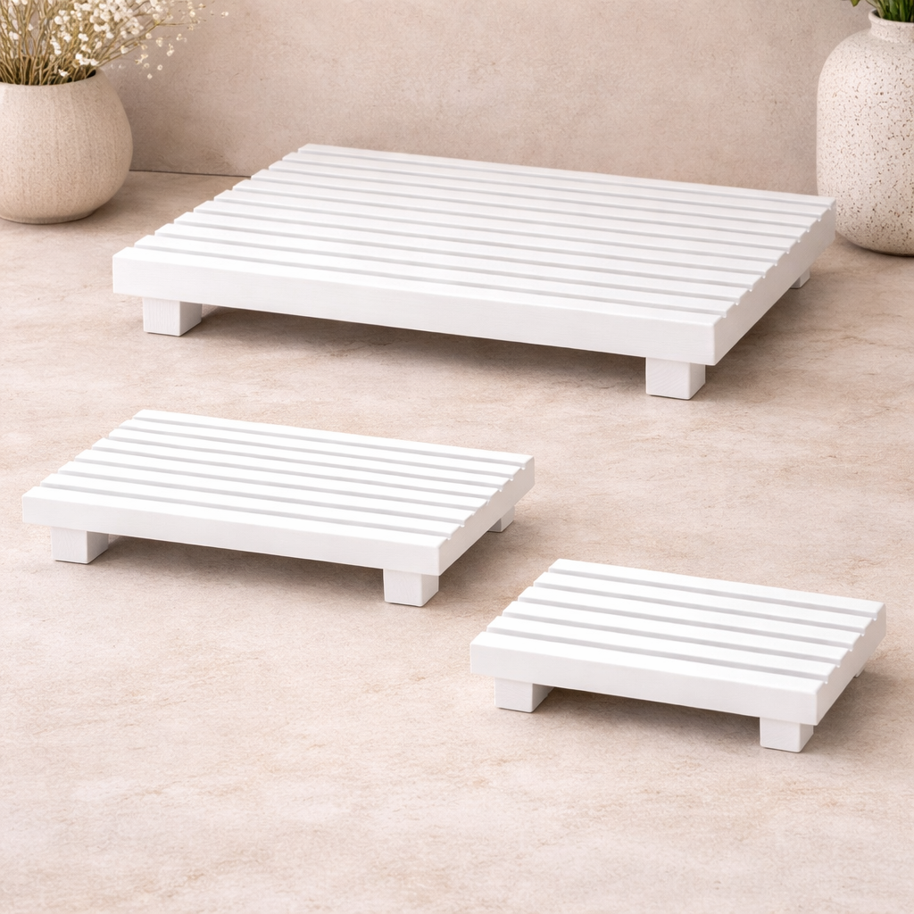 Minimalist Wooden Display Tray Stand Hypersku