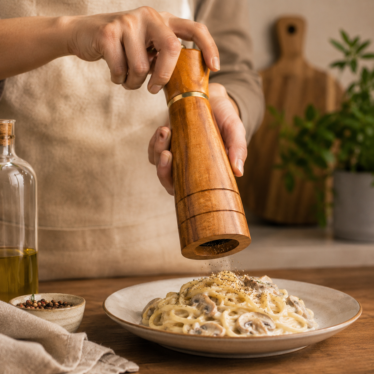 PRICE!!!! Acacia Wood Pepper Grinder Hypersku