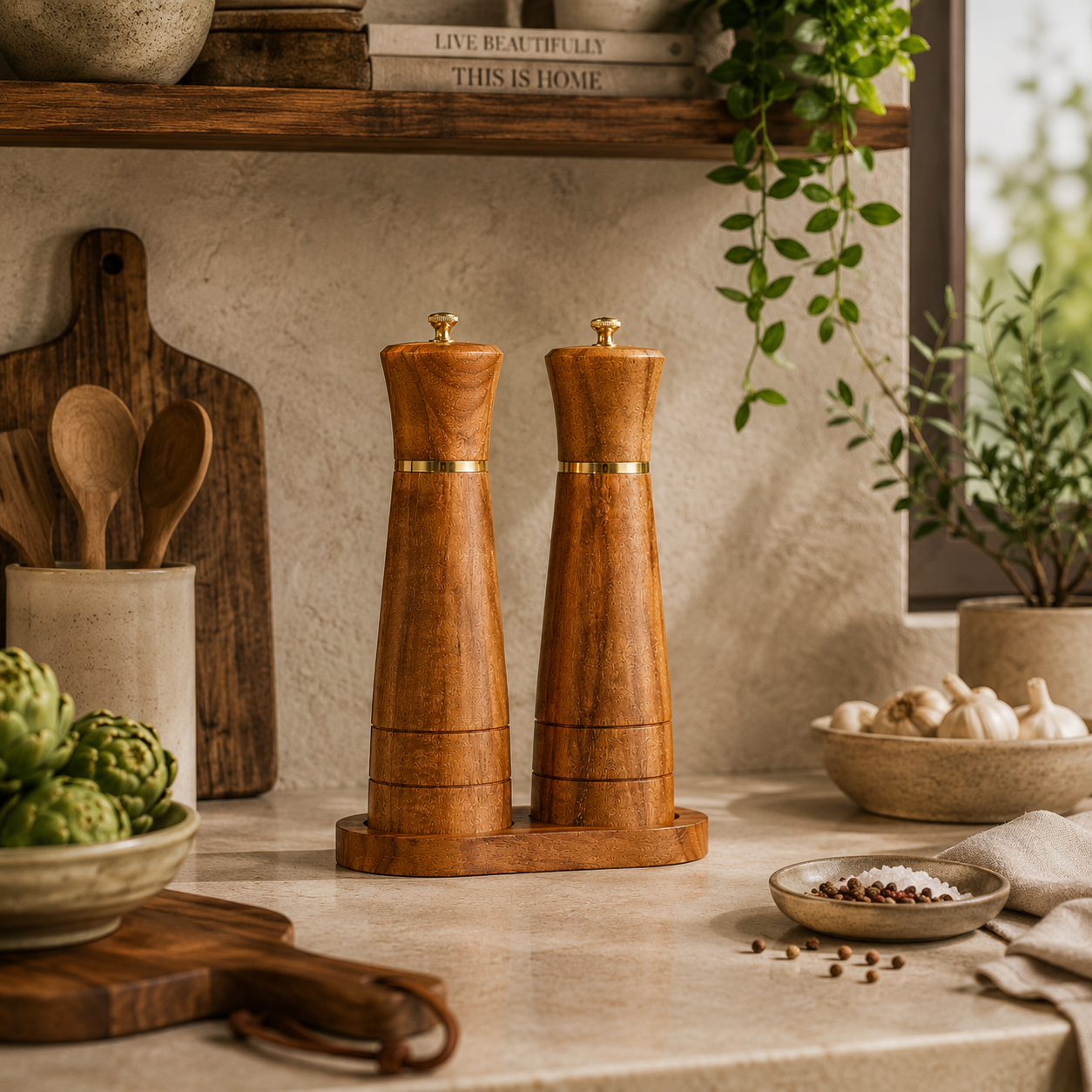 PRICE!!!! Acacia Wood Pepper Grinder Hypersku