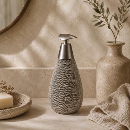 PRICE!!!! Textured Ceramic Soap Dispenser Bottle Hypersku