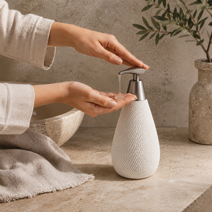 PRICE!!!! Textured Ceramic Soap Dispenser Bottle Hypersku