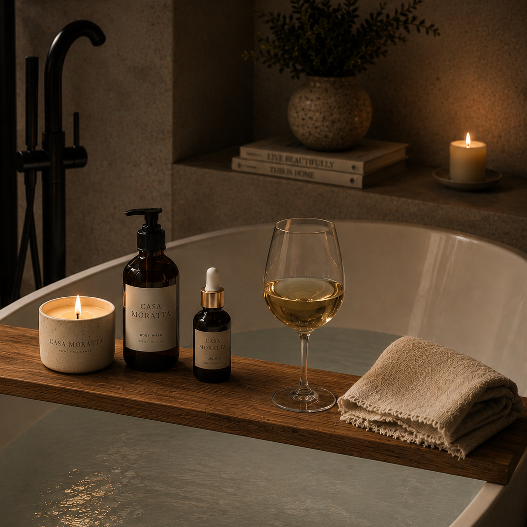 Solid Wood Bathtub Tray Shelf Hypersku