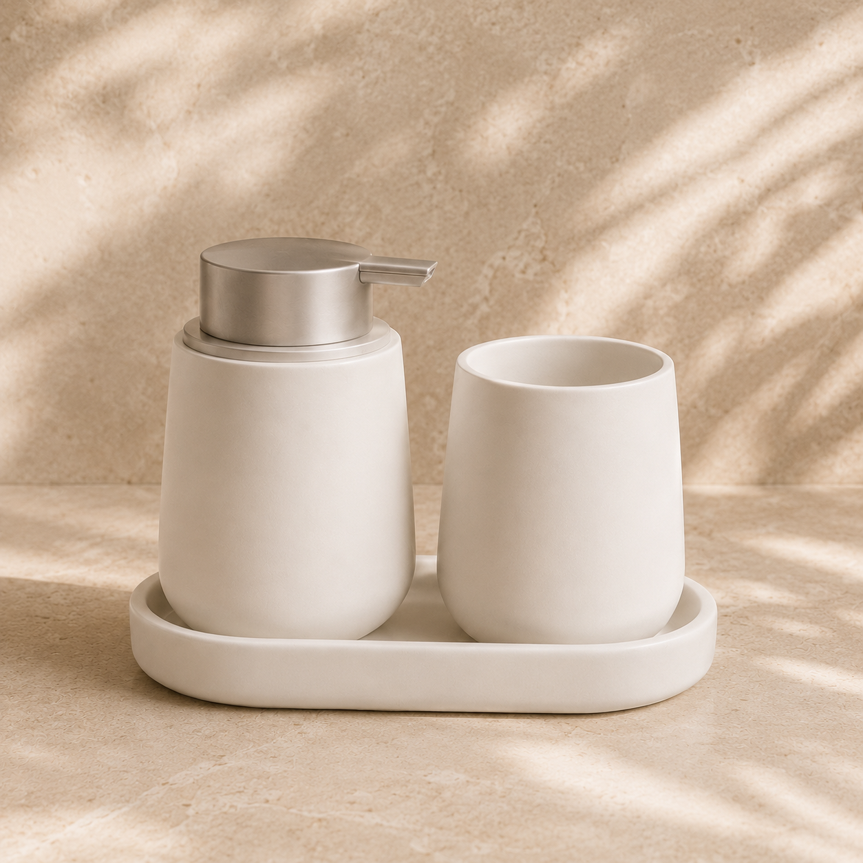 Minimalist Ceramic Bathroom Set Hypersku
