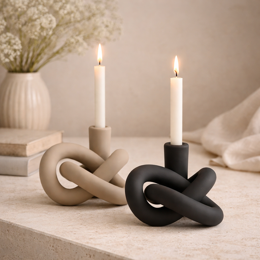 Sculptural Knot Candle Holder Hypersku