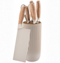 Nordic Ribbed Knife Set with Holder Hypersku