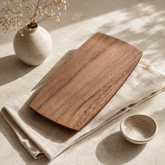 Minimalist Walnut Wood Tray Hypersku