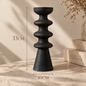 Sculptural Charred Wood Candle Holder Hypersku