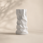 Sculptural Pleated Ceramic Vase Hypersku