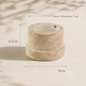 Sculptural Travertine Candle Holder Hypersku