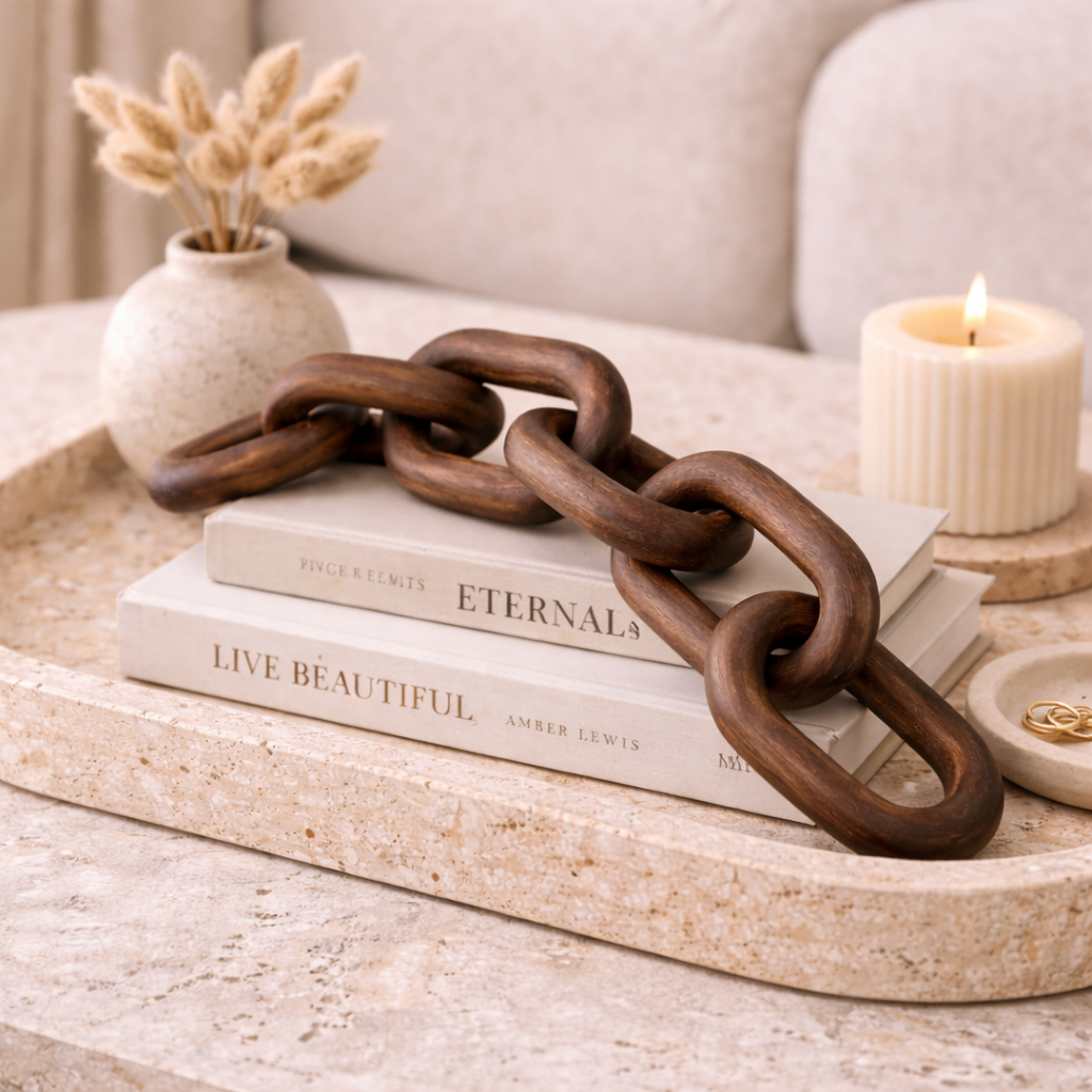 Sculptural Wooden Chain