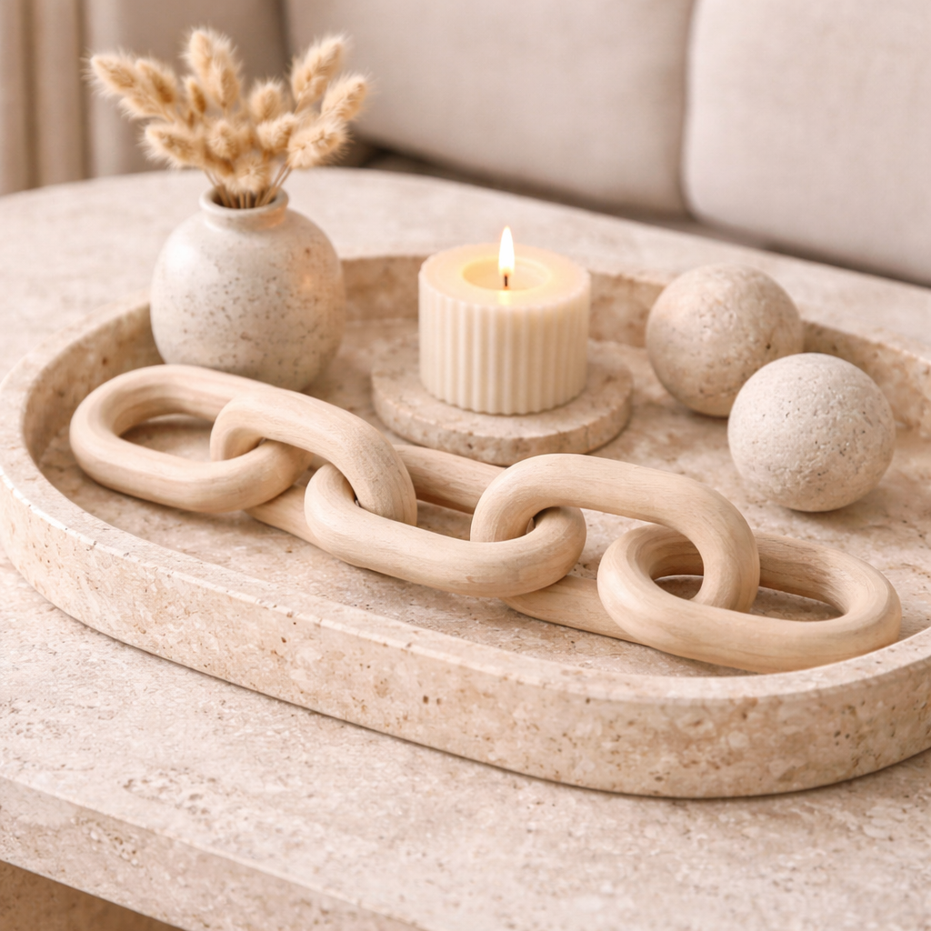 Sculptural Wooden Chain