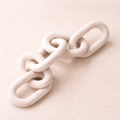 Sculptural Wooden Chain