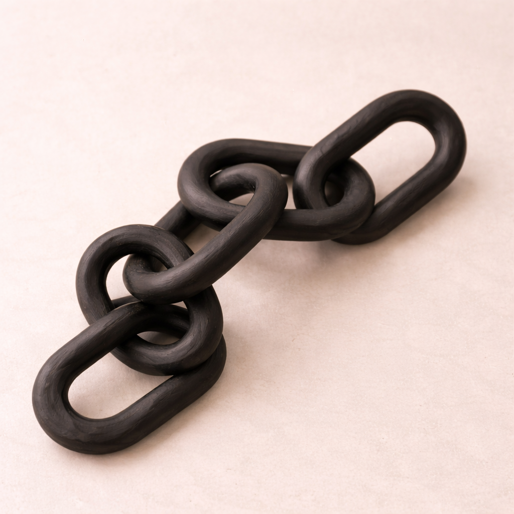 Sculptural Wooden Chain
