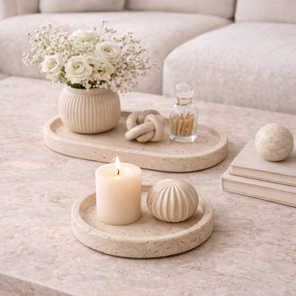 Travertine Decorative Tray Hypersku