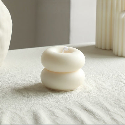 Sculptural Nordic Candle – Minimal White Collection Hypersku