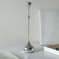 Silver Taper Candle Holder | Sculptural Water Drop Design Hypersku