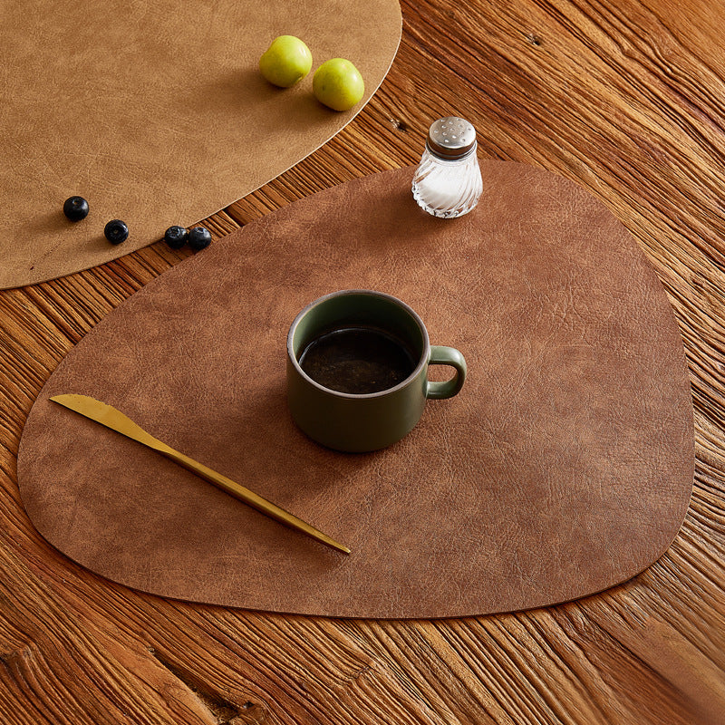 Leather Table Placemats Heat Resistant Waterproof Hypersku