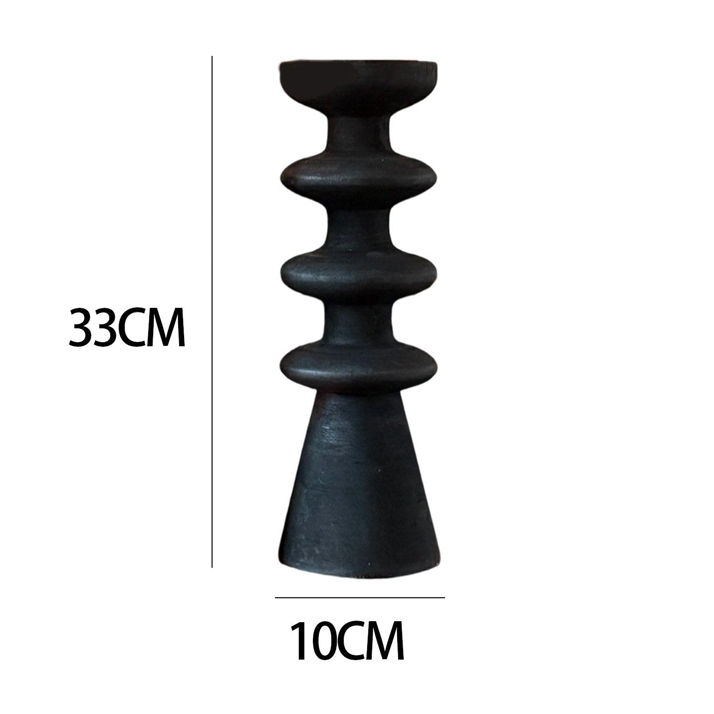 PRICE!!! Carved Wooden Sculptural Candle Holder Hypersku