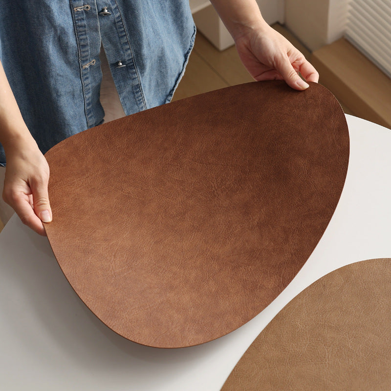 Leather Table Placemats Heat Resistant Waterproof Hypersku