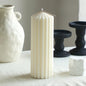 Sculptural Nordic Candle – Minimal White Collection Hypersku