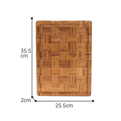 Wooden Kitchen Cutting Board with Holes Non-Slip Design Hypersku