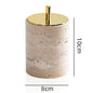 Yellow Travertine Bathroom Toiletry Storage Set Hypersku