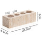 Yellow Travertine Bathroom Toiletry Storage Set Hypersku